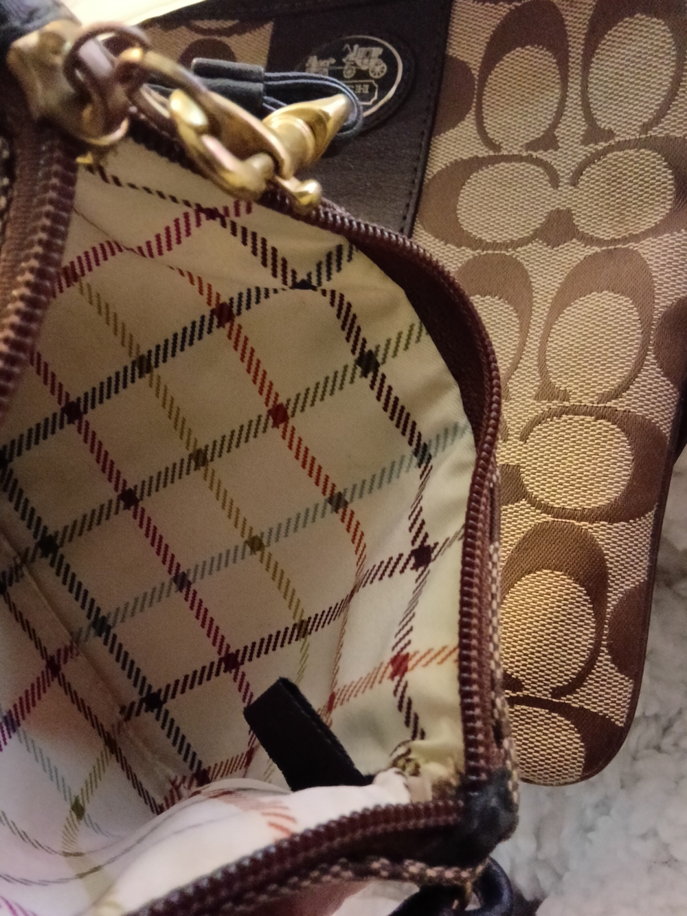 Coach Sutton Signature Canvas Crossbody & Matching Vtg Wristlet H1076-43976 COA - Picture 5 of 5